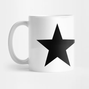 Black and White Star Mug